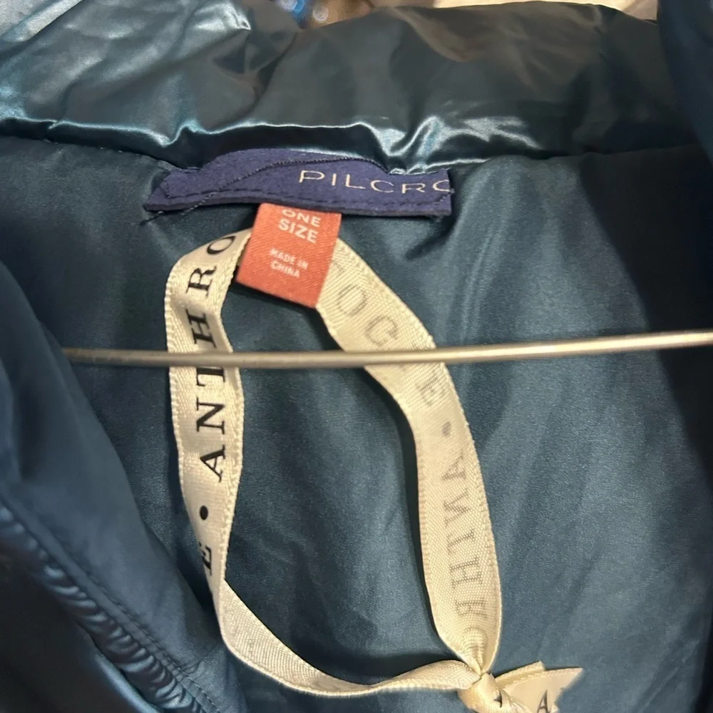 Anthropologie Blue Quilted Vest - Picture 4 of 4